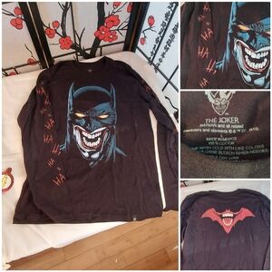 The Joker Black Long Sleeve Shirt